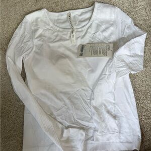 lululemon athletica White Long Sleeve Top